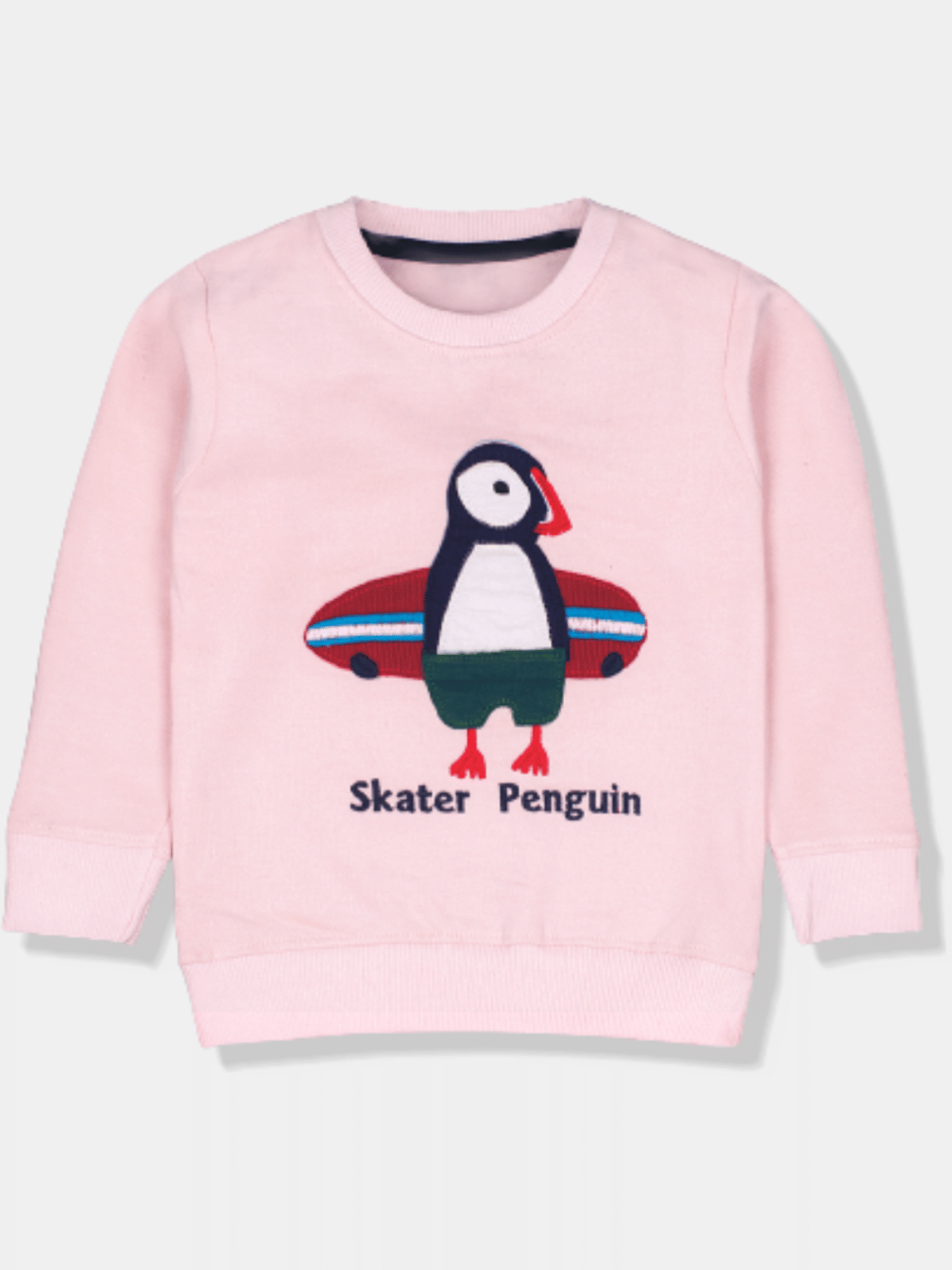     			mustmom Girls Fleece Sweatshirt ( Light Pink )
