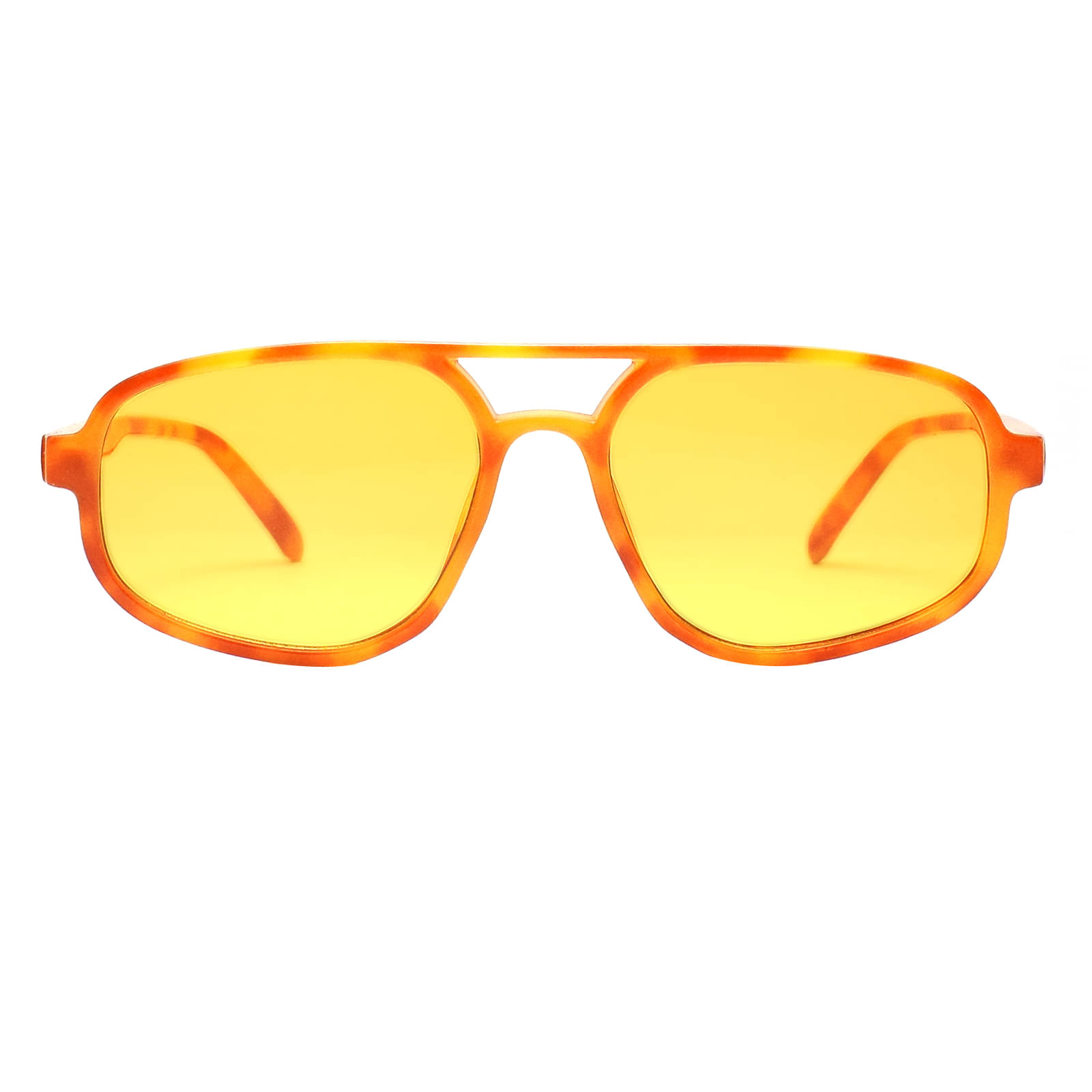     			Peter Jones - Orange Square Sunglasses ( Pack of 1 )
