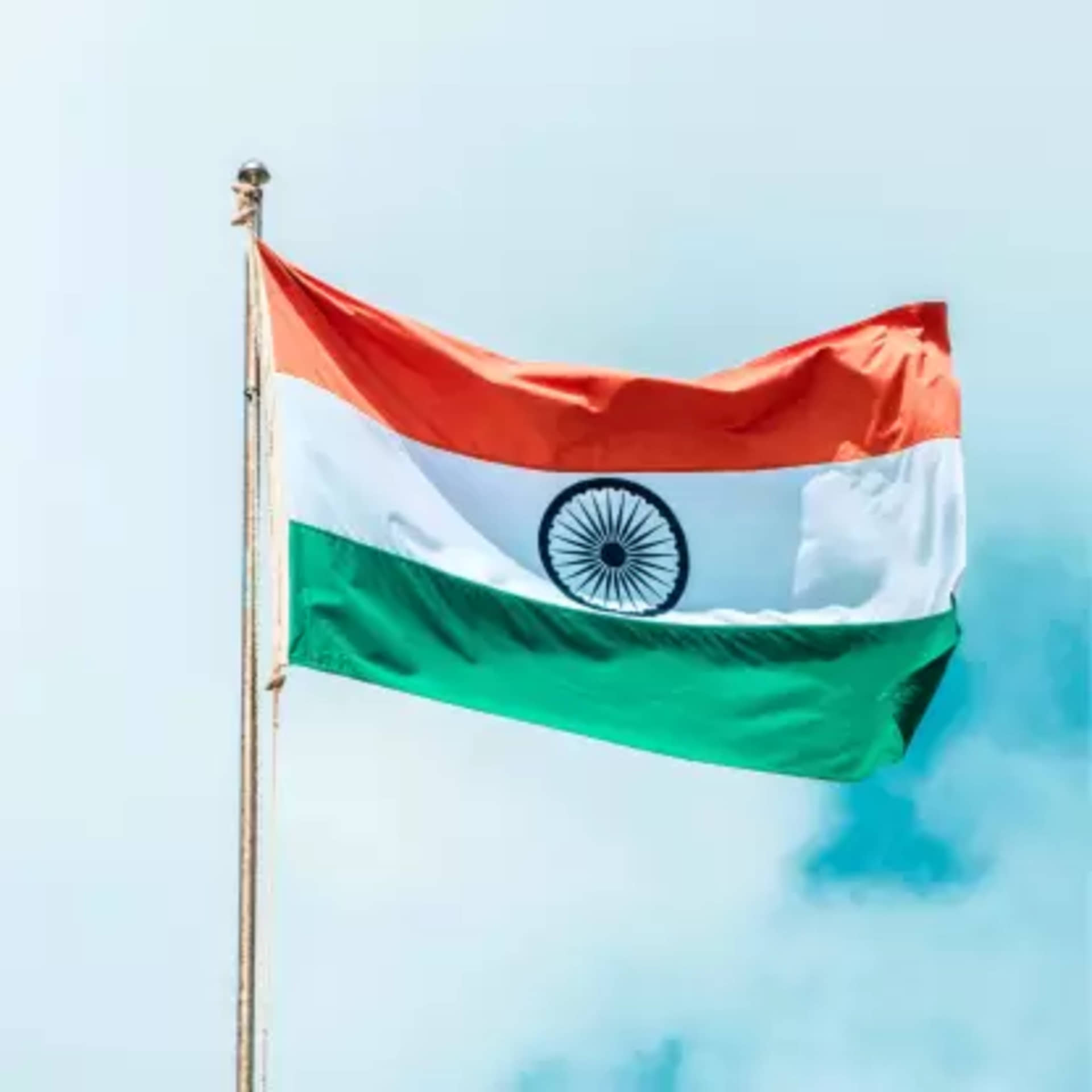 SWATRIC Indian Flag Double Stitched Polyester Fabric Tiranga (91cm x 60cm)