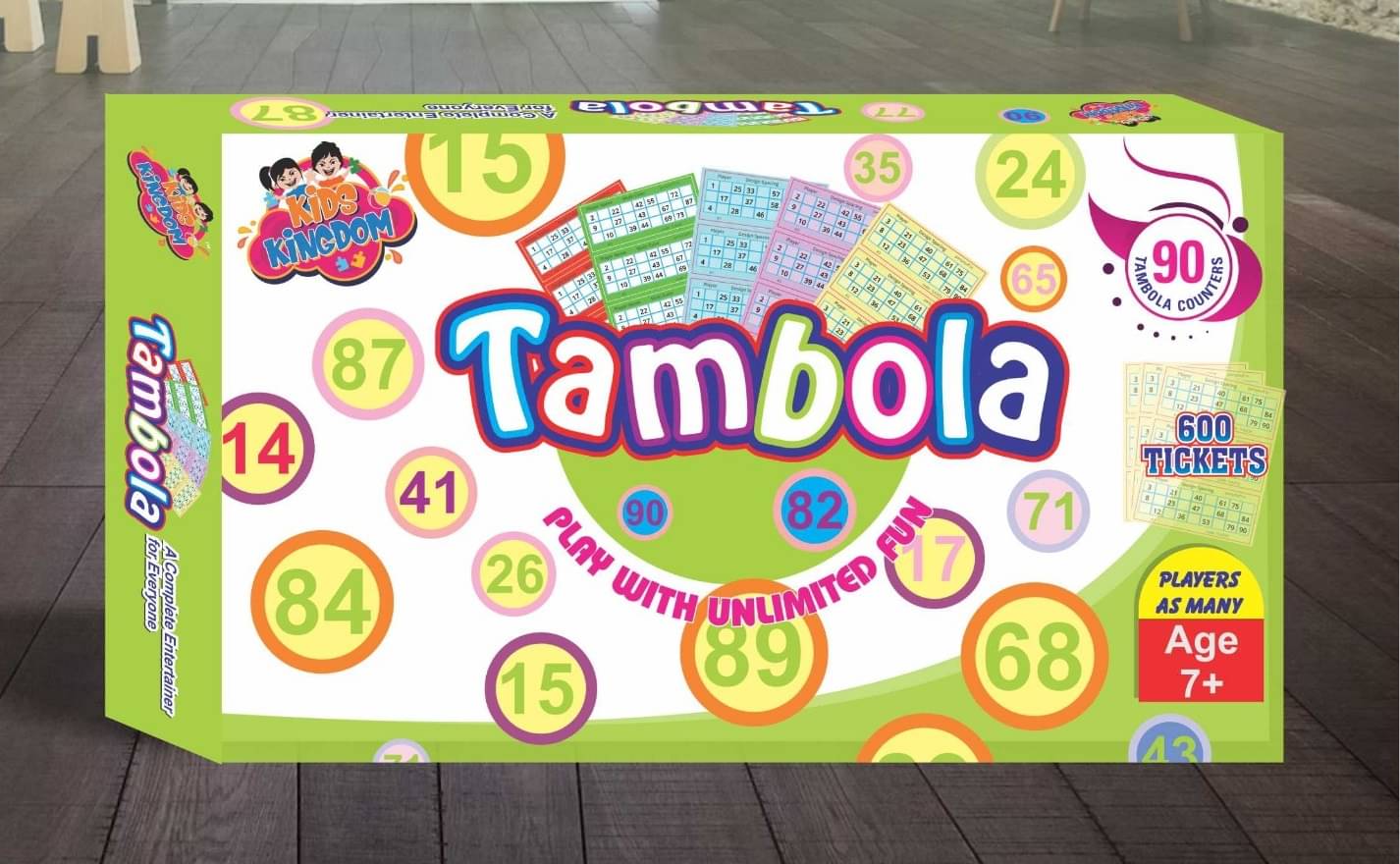     			Tambola Game Set with 600 Bingo Tickets, Indoor Board Games, Housie Game Set with Tambola Tickets Booklet for Ladies Kitty, Adults & Family (Complete Game Box)