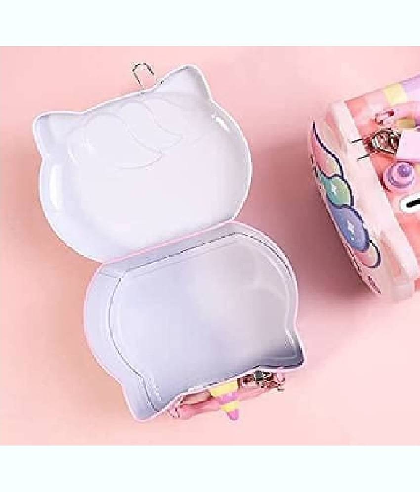 Unicorn Themed metal Piggy Bank , Coin Bank with Lock for Kids (Free subscription of kids Educational worksheets)