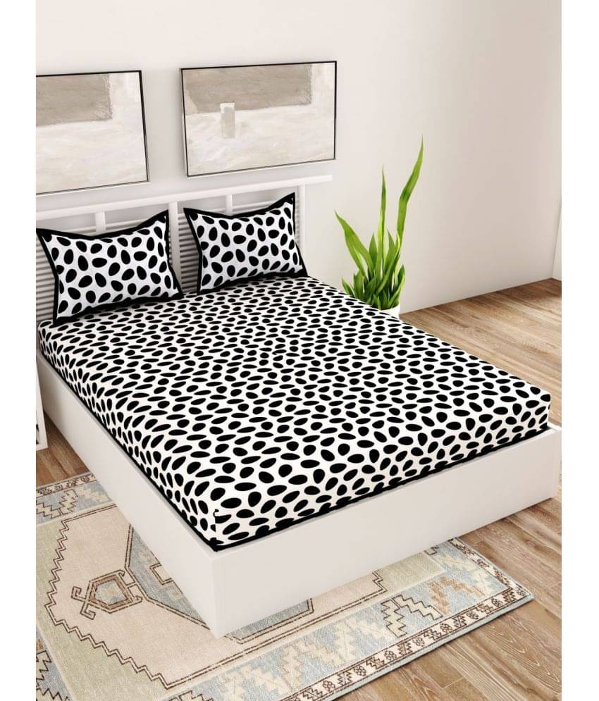     			Uniqchoice Cotton Double Bedsheet ( Black )