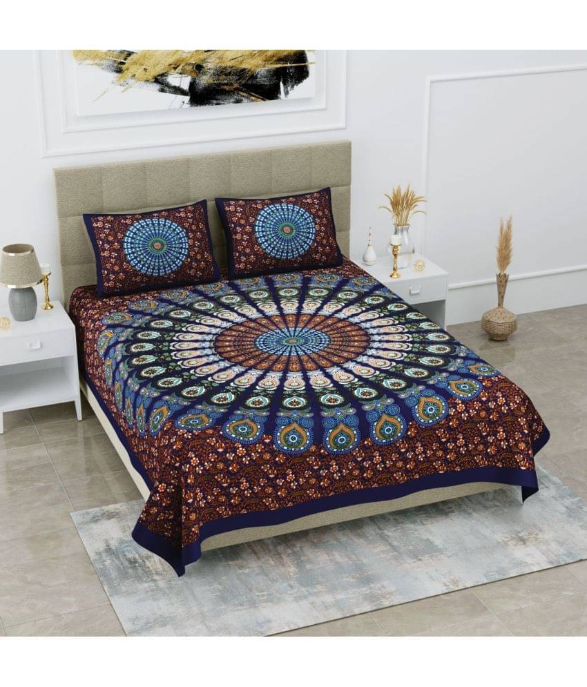 Uniqchoice Cotton Double Bedsheet ( Multicolor ) Uniqchoice Cotton Double Bedsheet ( Multicolor )