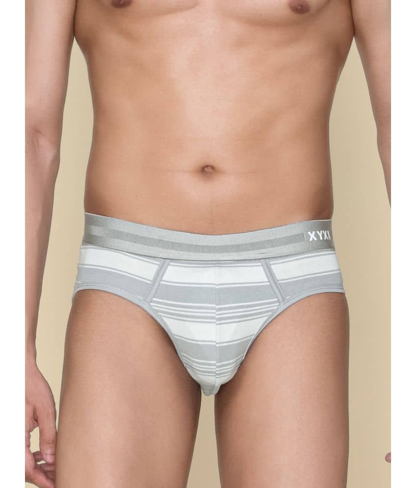 XYXX Pack of 1 Cotton Briefs For Men's ( Multicolor )