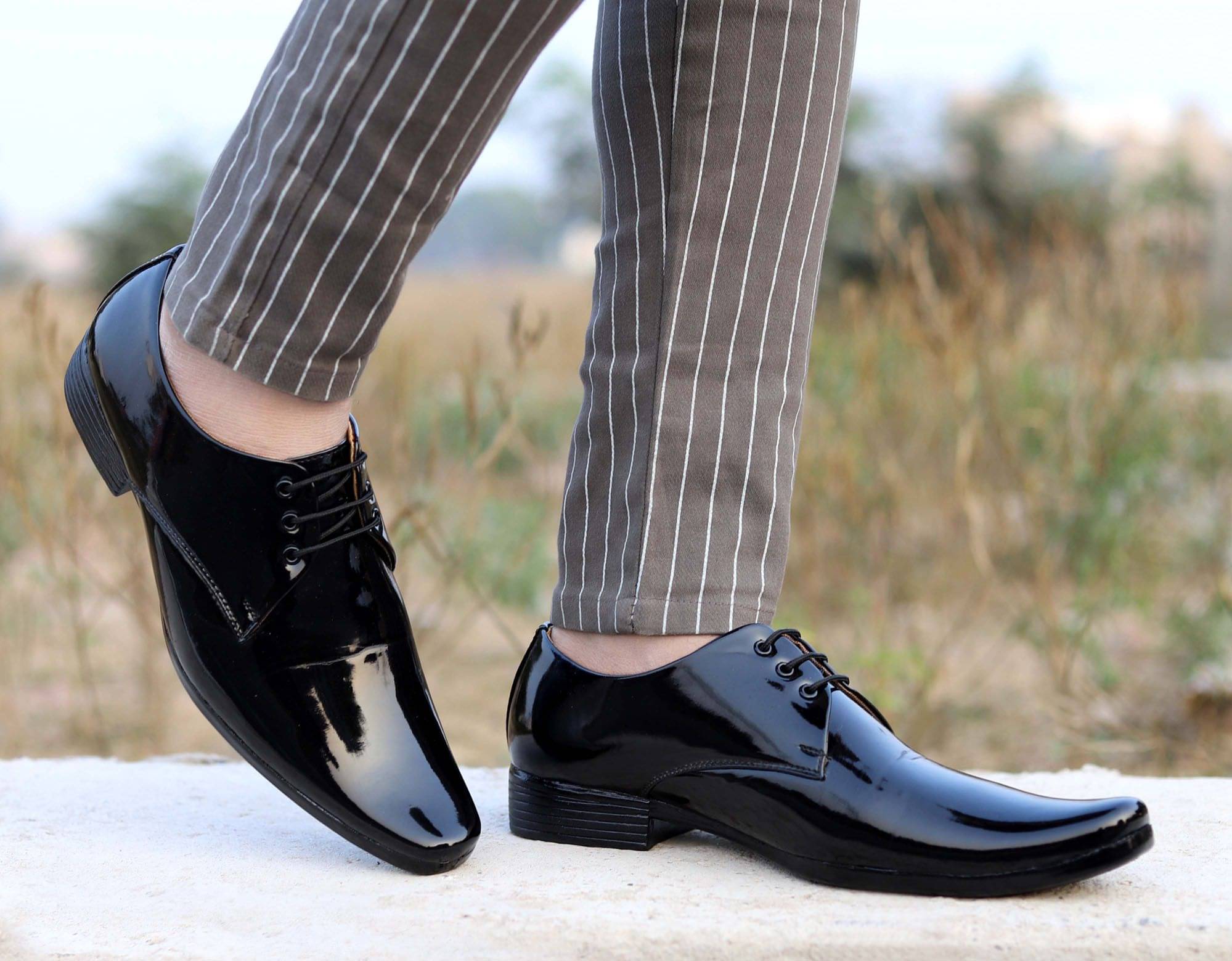     			Aadi - Black Men's Oxford Formal Shoes
