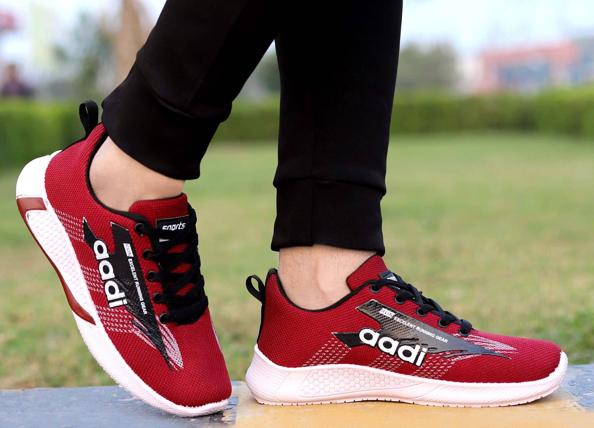 Aadi Red Men's Outdoor Shoes - Casual Shoes | Buy online on ZillyBuy