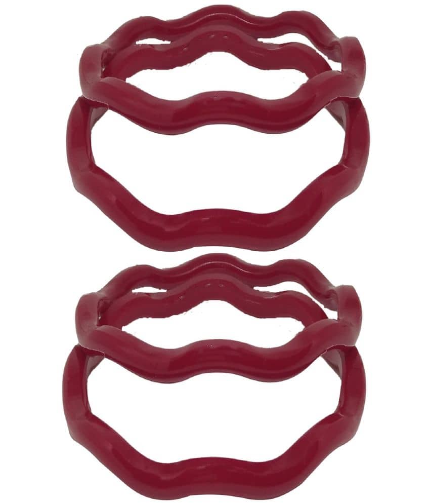 Bovzen - Red Bangle ( Pack of 4 ) - Bangles & Bracelets | Buy online on ZillyBuy