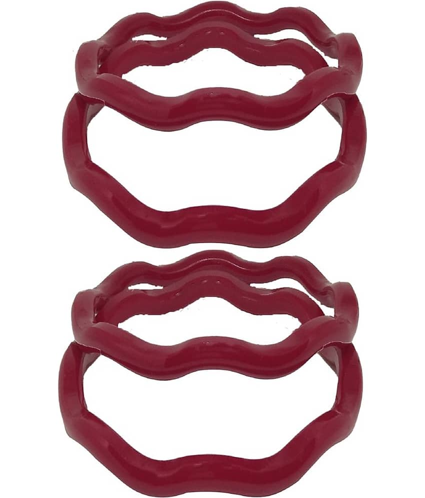 Bovzen - Red Bangle ( Pack of 4 ) - Bangles & Bracelets | Buy online on ZillyBuy