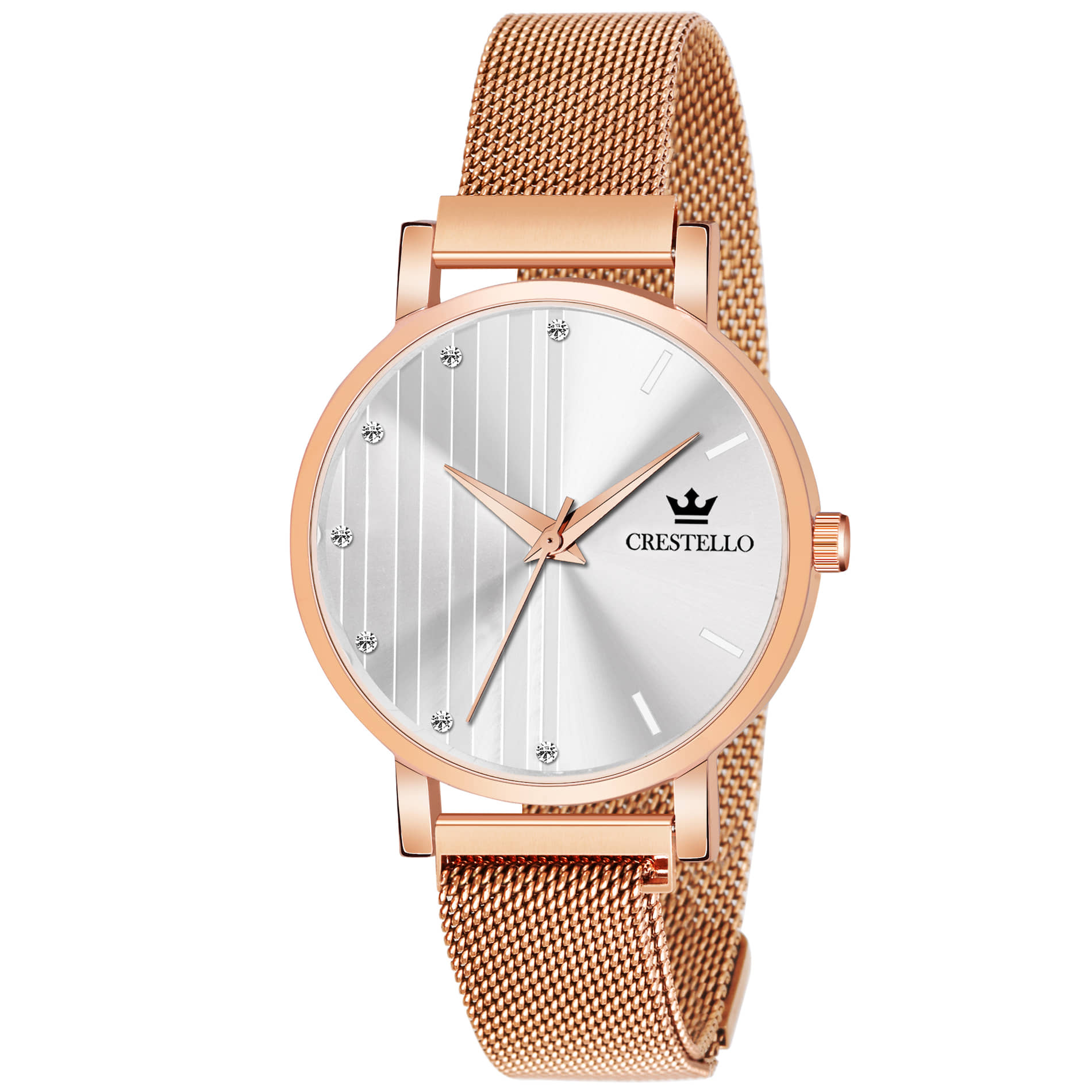 Crestello - Rose Gold Metal Analog Womens Watch