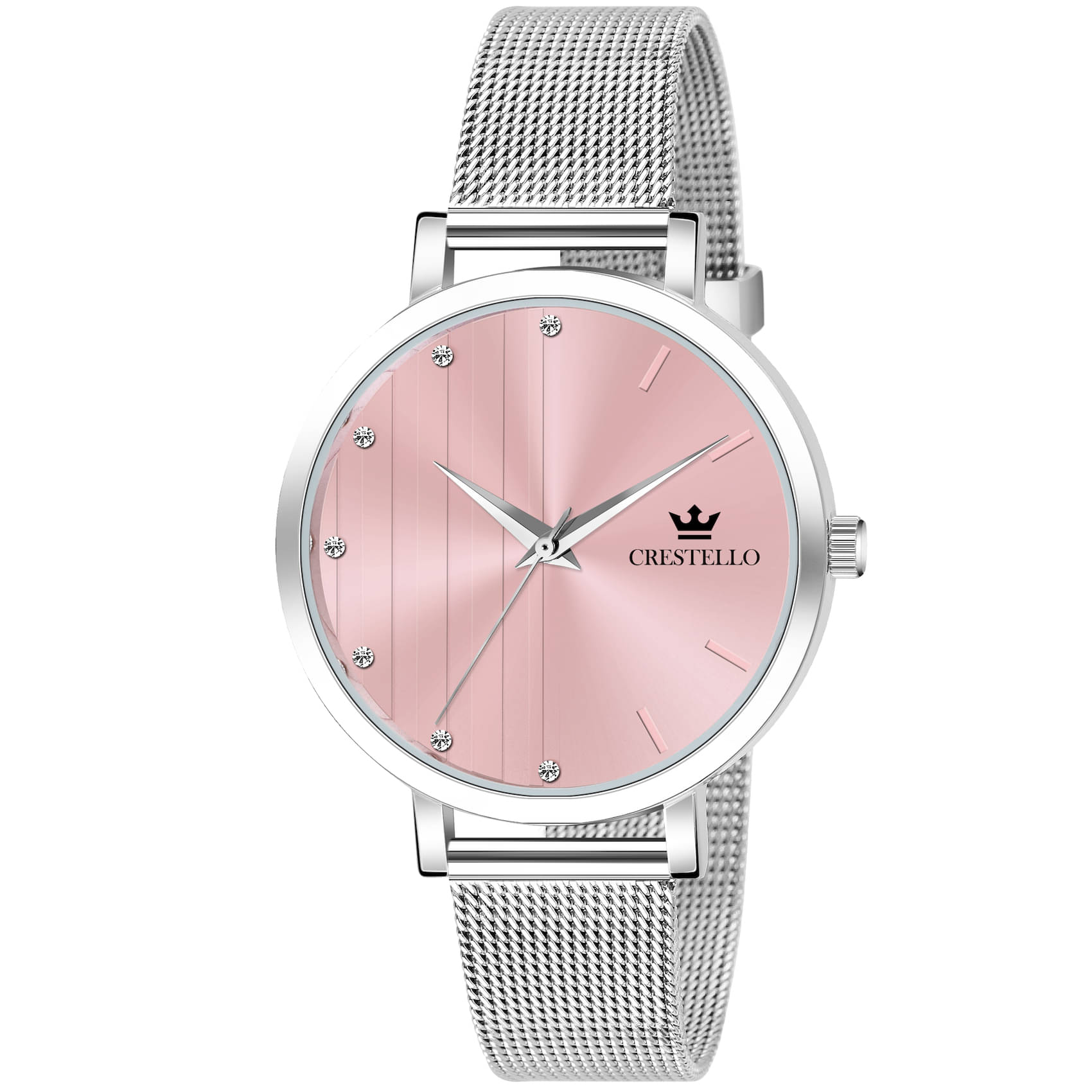     			Crestello - Silver Metal Analog Womens Watch