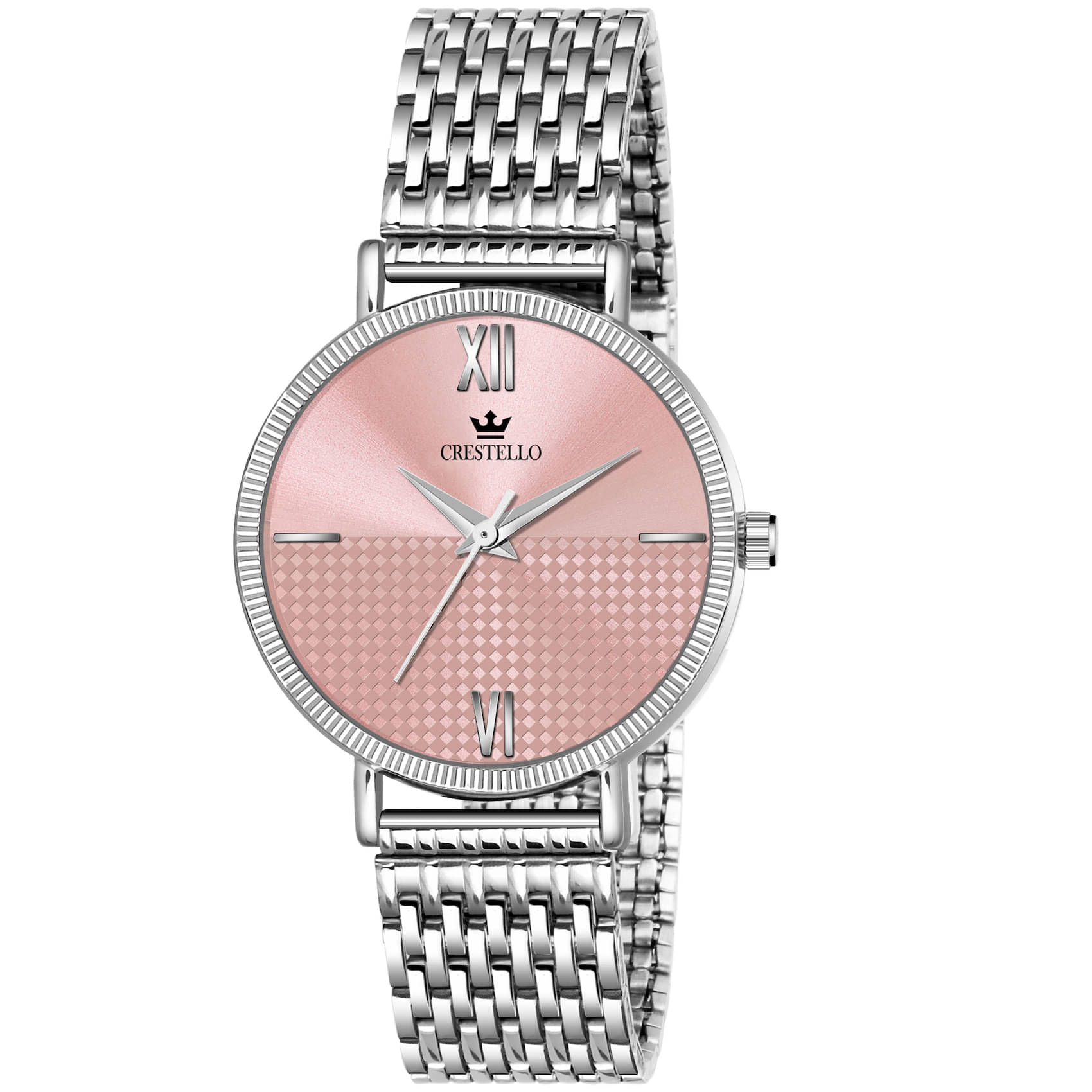     			Crestello - Silver Metal Analog Womens Watch