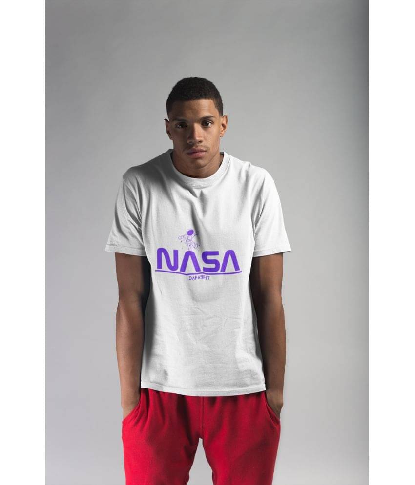     			DAFABFIT - White Cotton Regular Fit Men's T-Shirt ( Pack of 1 )