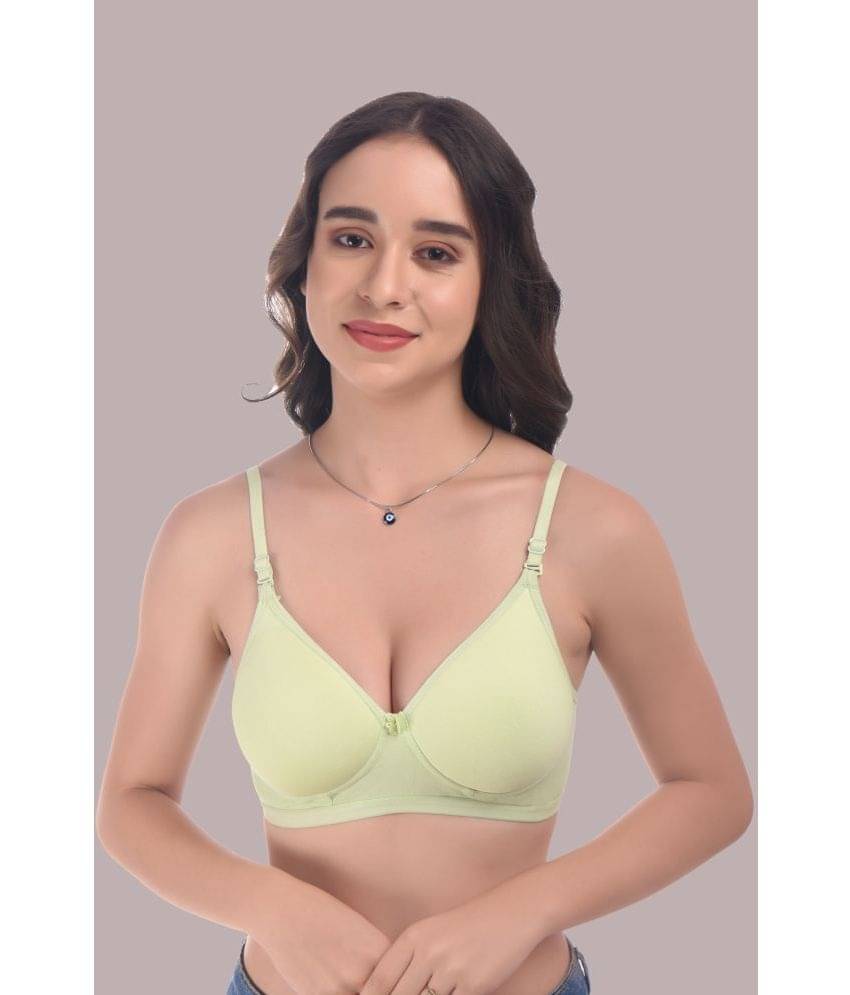 Elina Cotton Heavily Padded Women's Plunge Bra ( Green ) Elina Cotton Heavily Padded Women's Plunge Bra ( Green )