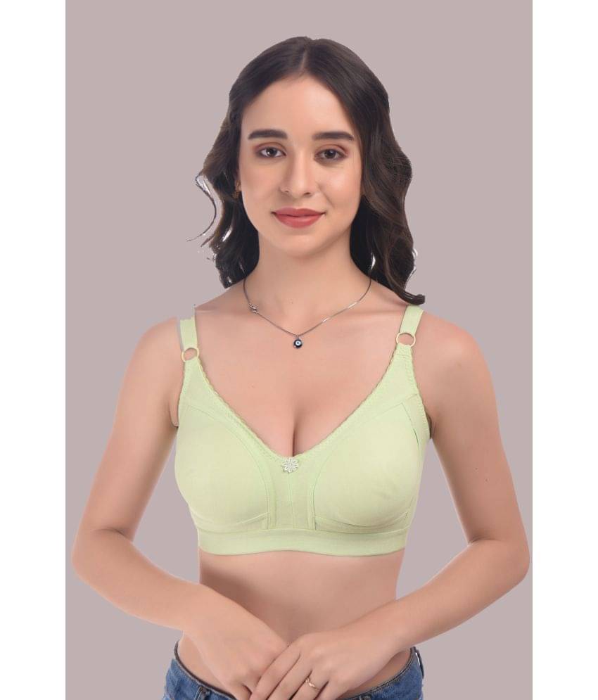 Elina Cotton Non Padded Women's Everyday Bra ( Lime Green ) Elina Cotton Non Padded Women's Everyday Bra ( Lime Green )