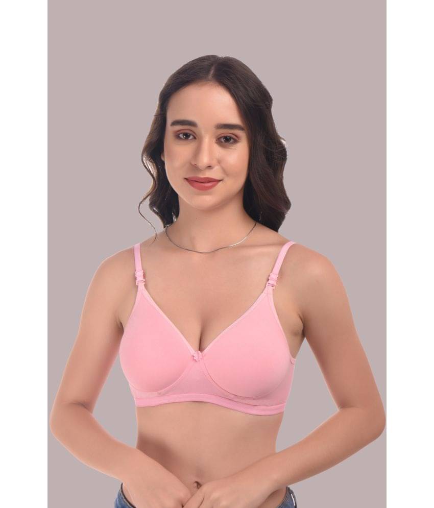 Elina Cotton Heavily Padded Women's Everyday Bra ( Pink )     			Elina Cotton Heavily Padded Women's Everyday Bra ( Pink )