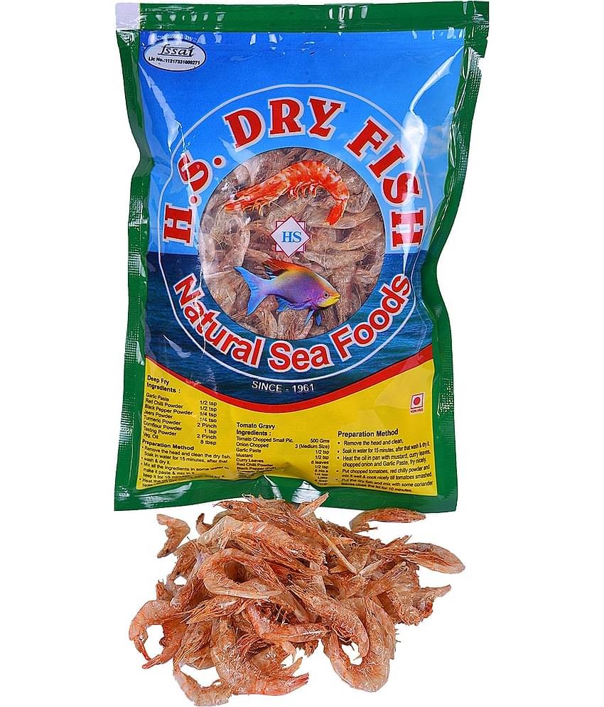 HS dry Fish DRY PRAWNS (BIG) CLEAN 250 gm