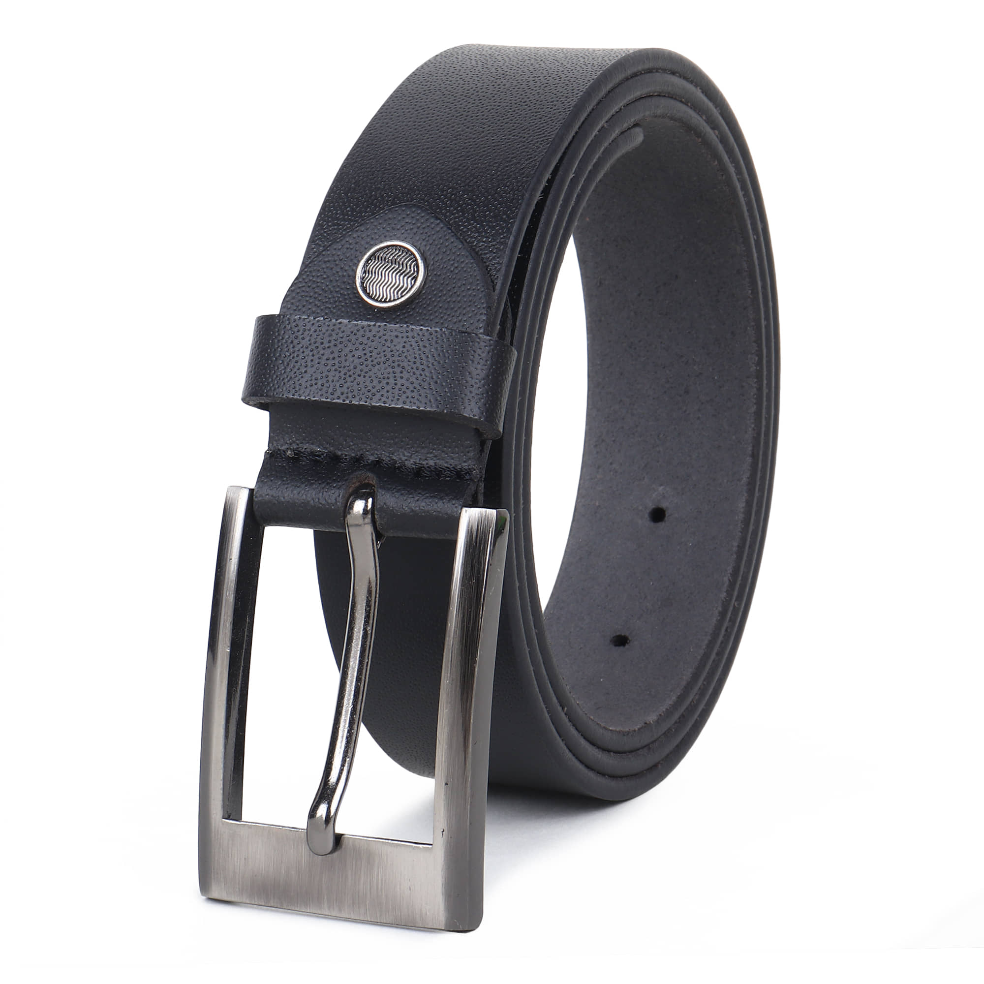 Loopa - Black Leather Men's Formal Belt ( Pack of 1 )