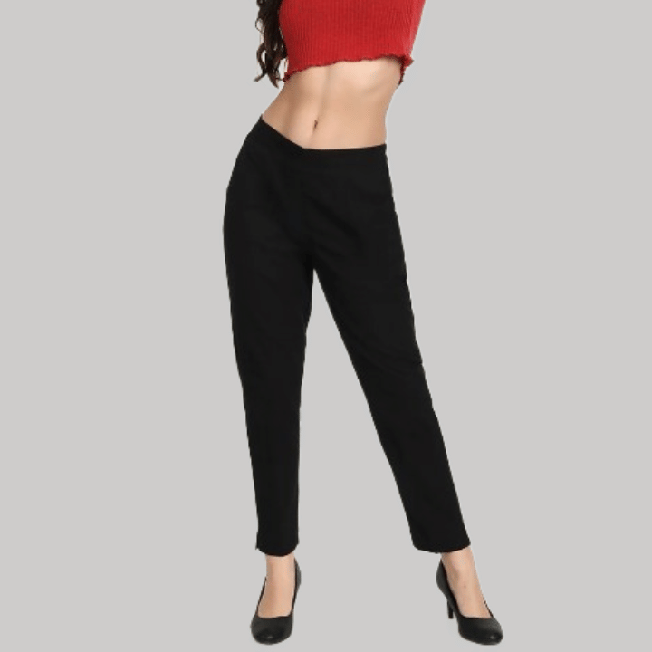     			PP Kurtis - Black Lycra Regular Women's Formal Pants ( Pack of 1 )
