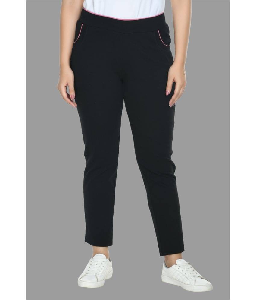     			PREEGO - Cotton Blend Slim Fit Black Women's Jeggings ( Pack of 1 )
