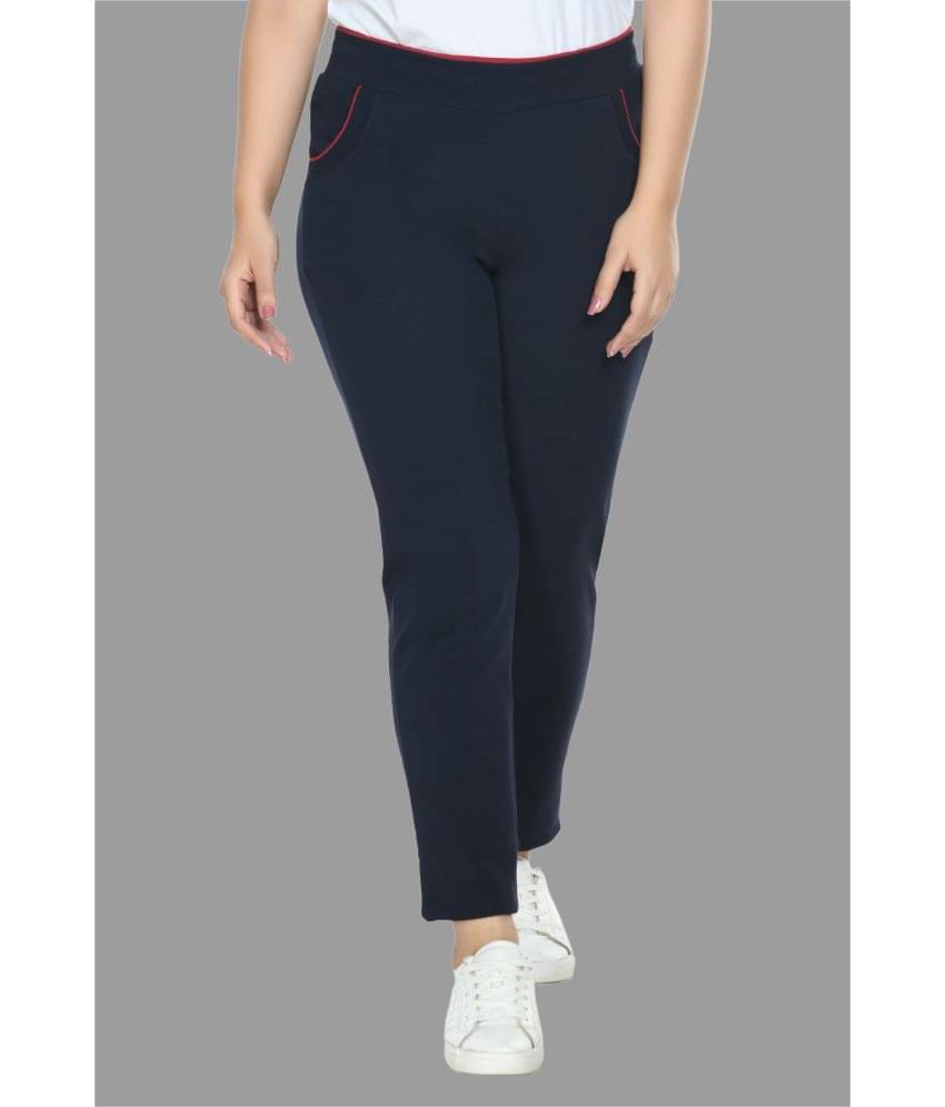     			PREEGO - Cotton Blend Slim Fit Navy Blue Women's Jeggings ( Pack of 1 )