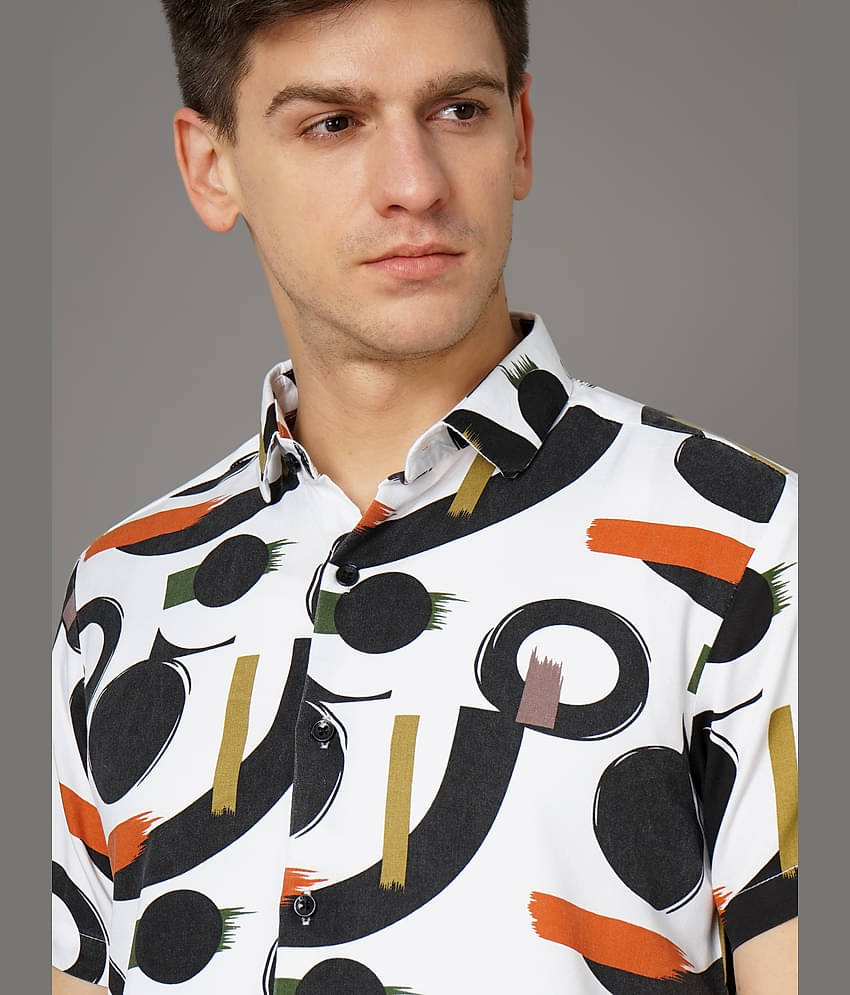 Paul Street - Green Rayon Slim Fit Men's Casual Shirt ( Pack of 1 )