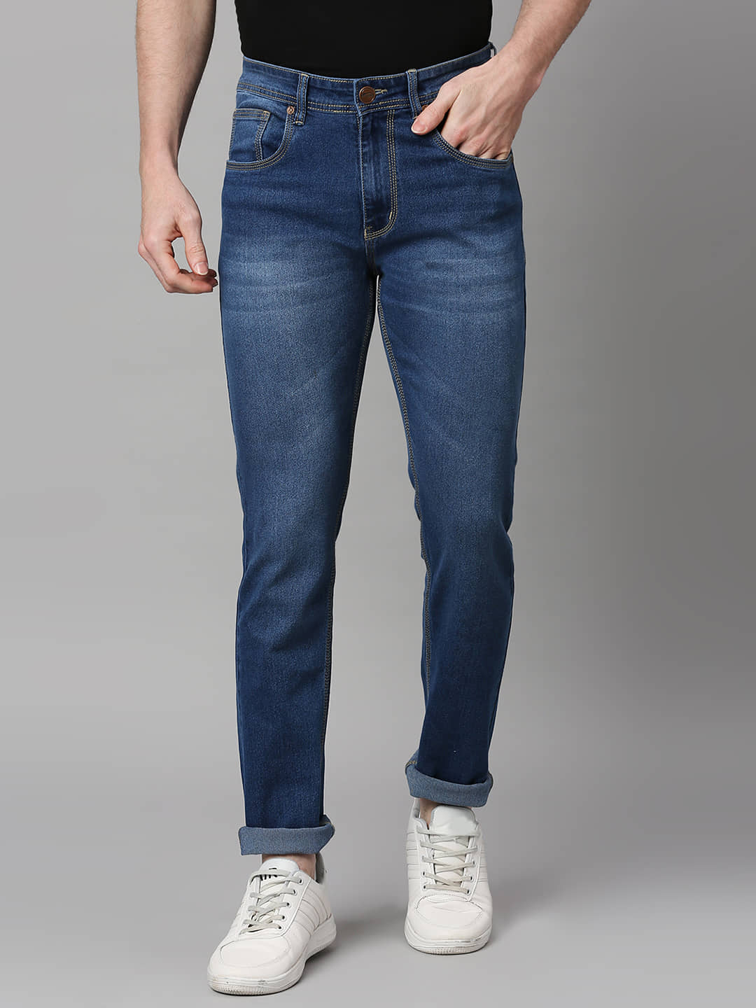 Rea-lize - Blue Denim Slim Fit Men's Jeans ( Pack of 1 ) - Jeans | Buy online on ZillyBuy