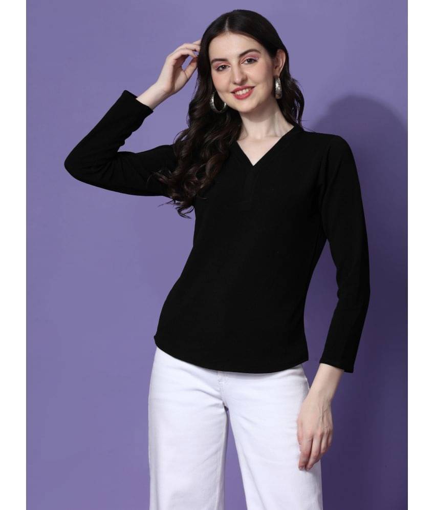 Sheetal associates Women's Polyester Regular Top ( Black ) Sheetal associates Women's Polyester Regular Top ( Black )