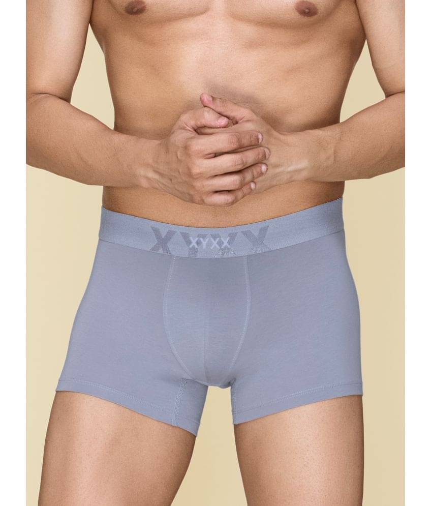 XYXX Pack of 1 Cotton Trunks For Men's ( Light Grey ) XYXX Pack of 1 Cotton Trunks For Men's ( Light Grey )