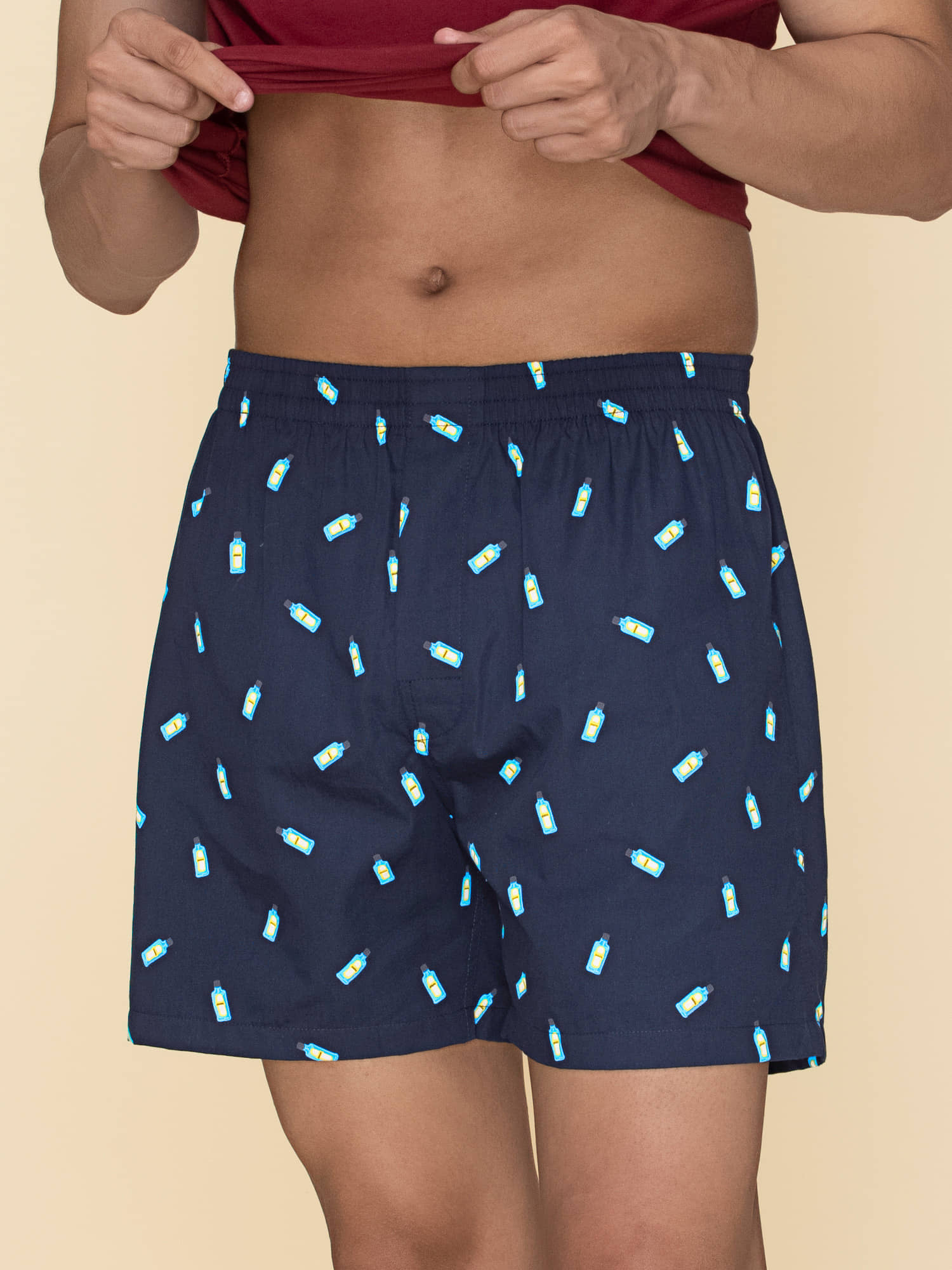 XYXX Pack of 1 Cotton Boxers For Men's ( Multi )