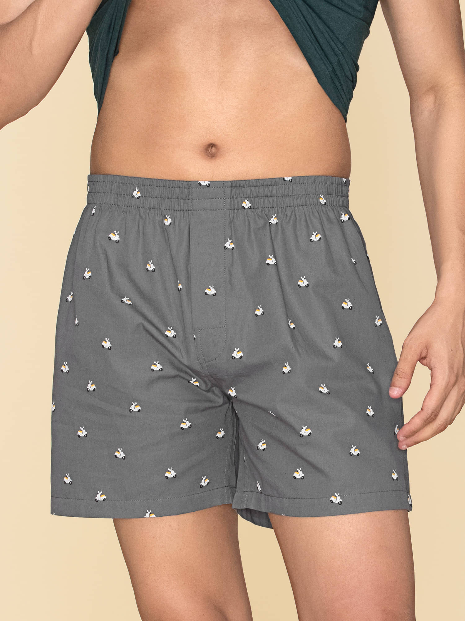 XYXX Pack of 1 Cotton Boxers For Men's ( Multi )