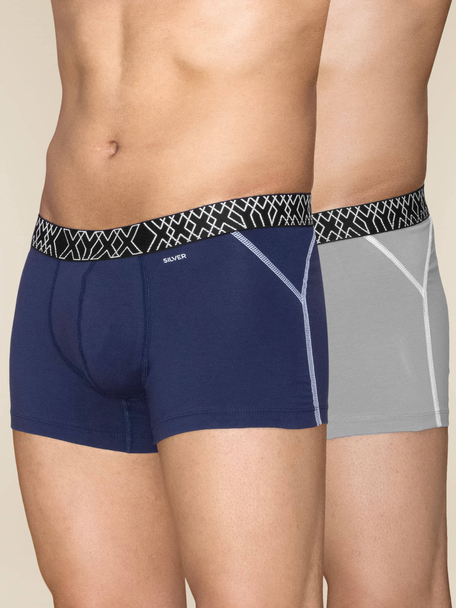 XYXX Pack of 2 Cotton Trunks For Men's ( Multicolor )