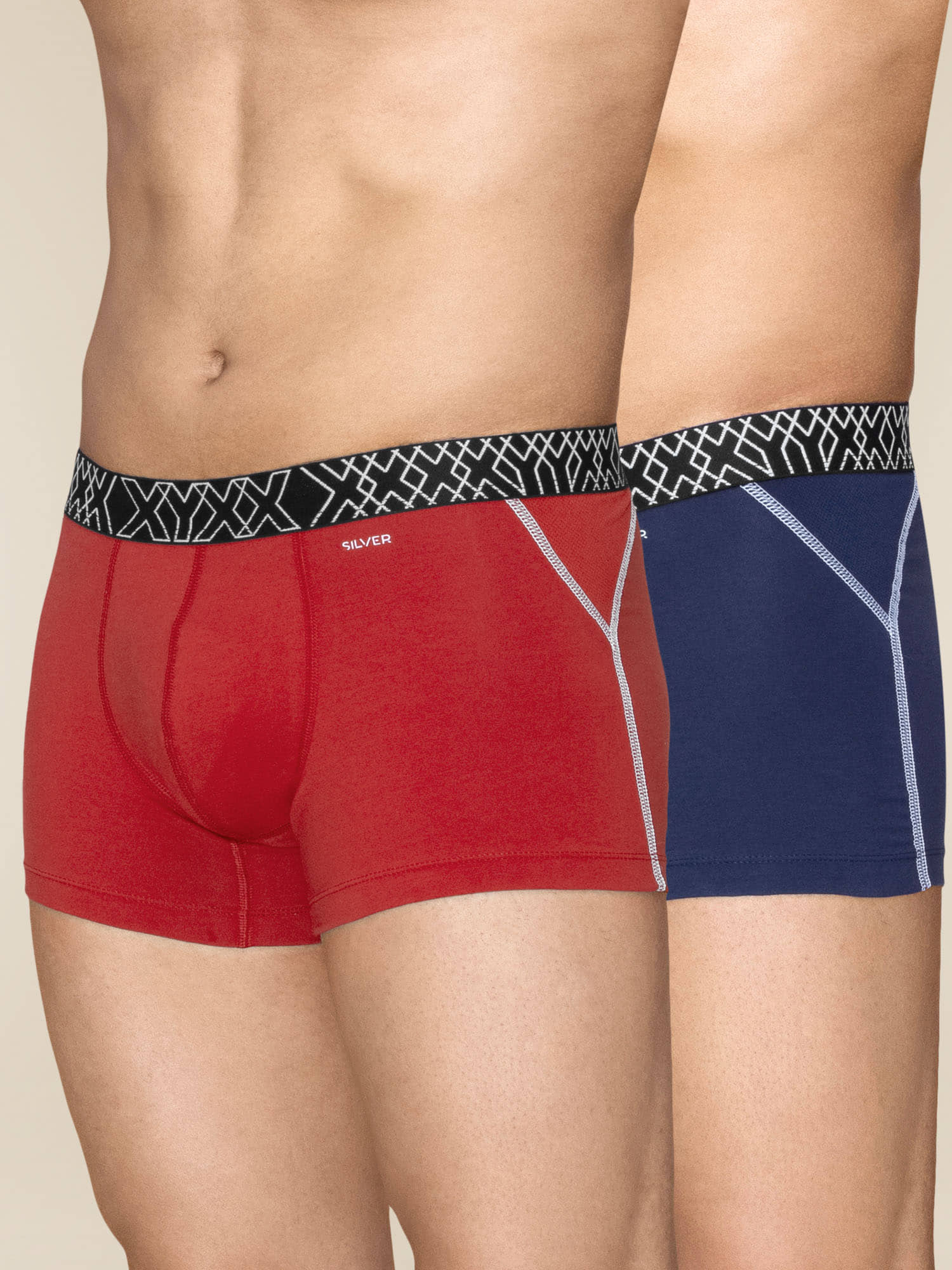 XYXX Pack of 2 Cotton Trunks For Men's ( Multicolor )