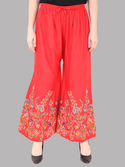 Aadrika - Black Rayon Straight Women's Palazzos ( Pack of 1 )
