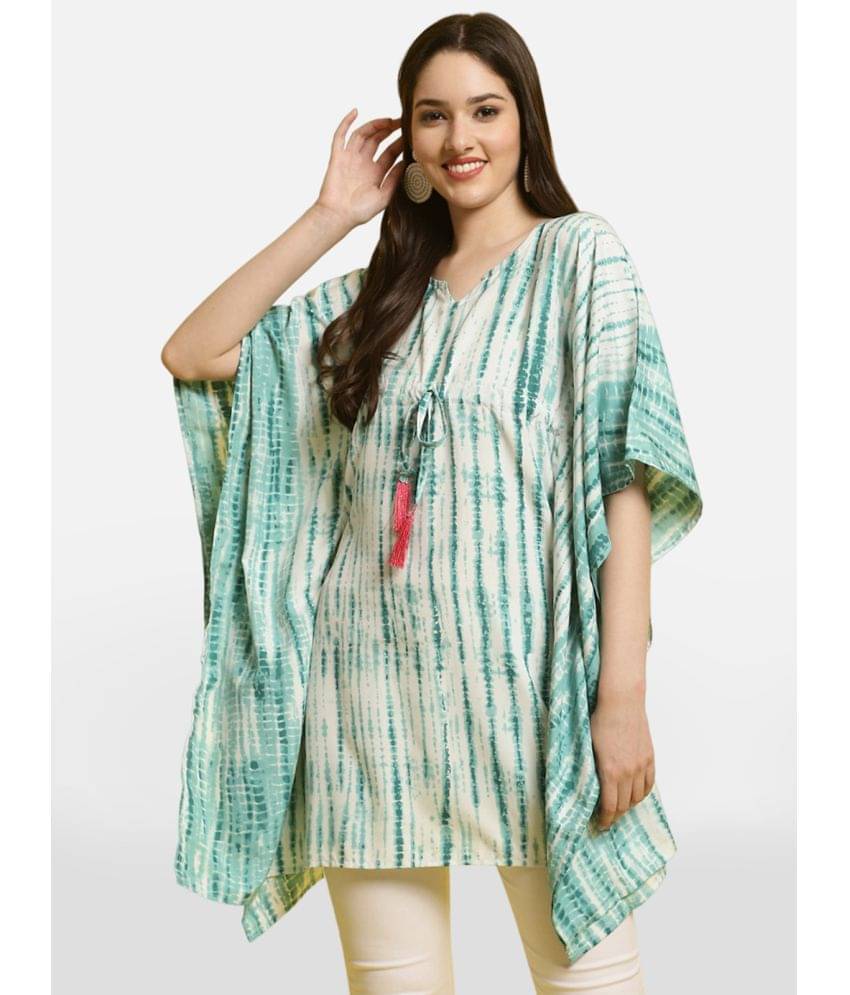     			Fabflee Women's Crepe Kaftan ( Green )