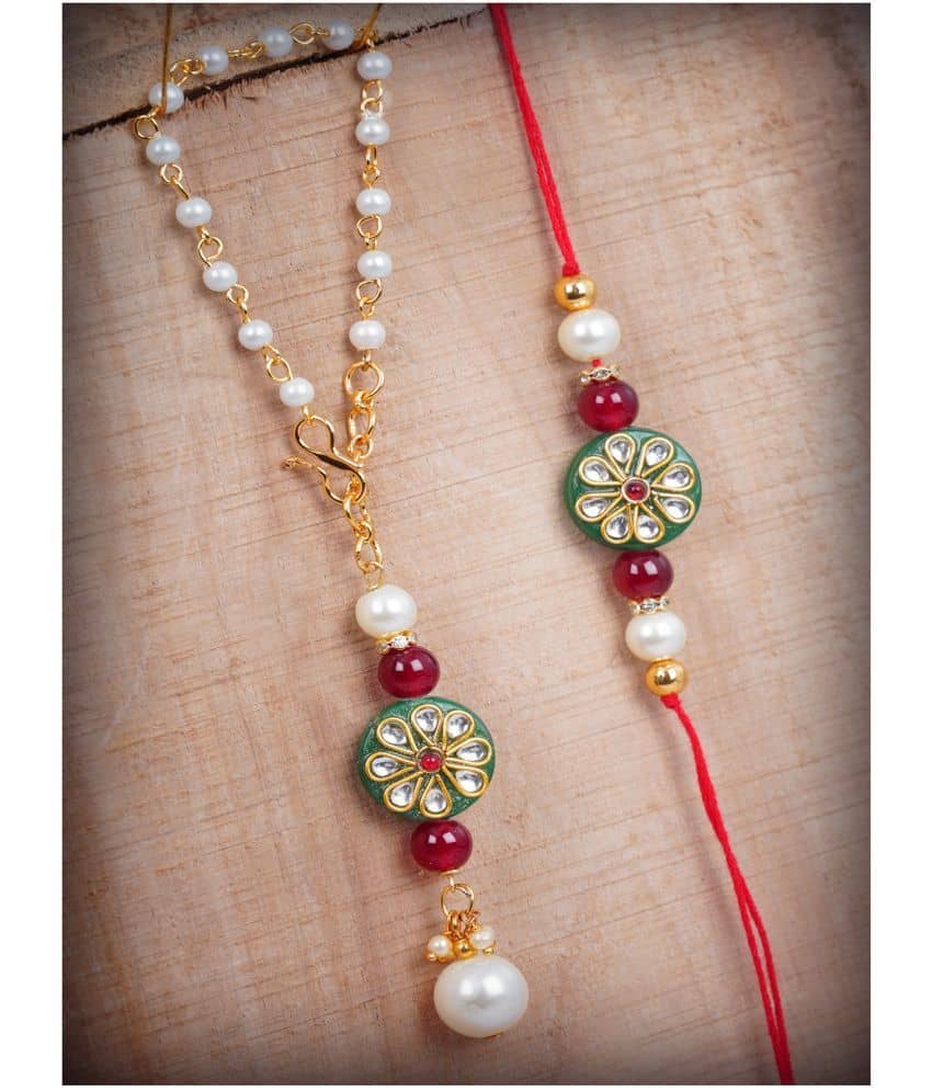 JFL - Jewellery For Less Green Bracelet ( Pack of 2 ) - Bangles & Bracelets | Buy online on ZillyBuy