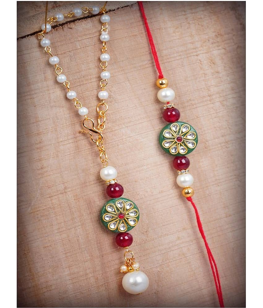 JFL - Jewellery For Less Green Bracelet ( Pack of 2 ) - Bangles & Bracelets | Buy online on ZillyBuy