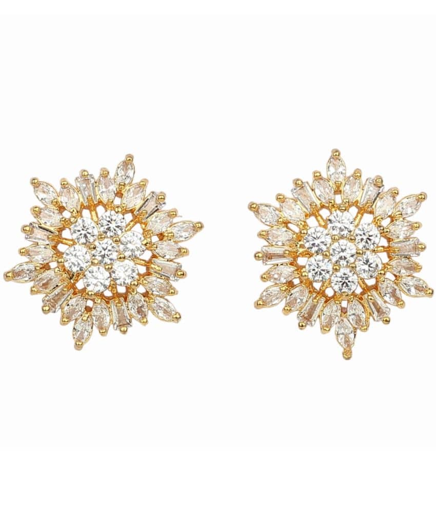 Jewels Corner - White Stud Earrings ( Pack of 1 ) - Earrings | Buy online on ZillyBuy