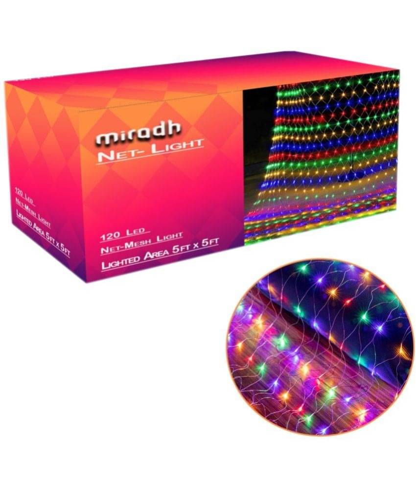 MIRADH - Multicolor Others Curtain String Light ( Pack of 1 ) MIRADH - Multicolor Others Curtain String Light ( Pack of 1 )