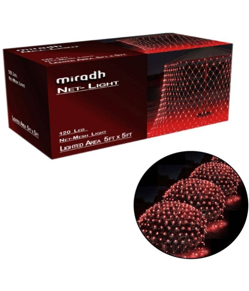 MIRADH - Red Others Curtain String Light ( Pack of 1 ) MIRADH - Red Others Curtain String Light ( Pack of 1 )
