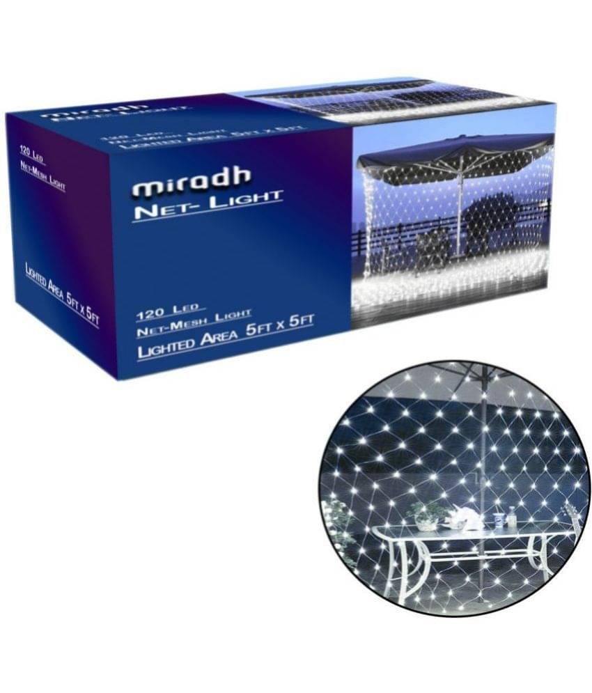 MIRADH - White Others Curtain String Light ( Pack of 1 ) MIRADH - White Others Curtain String Light ( Pack of 1 )