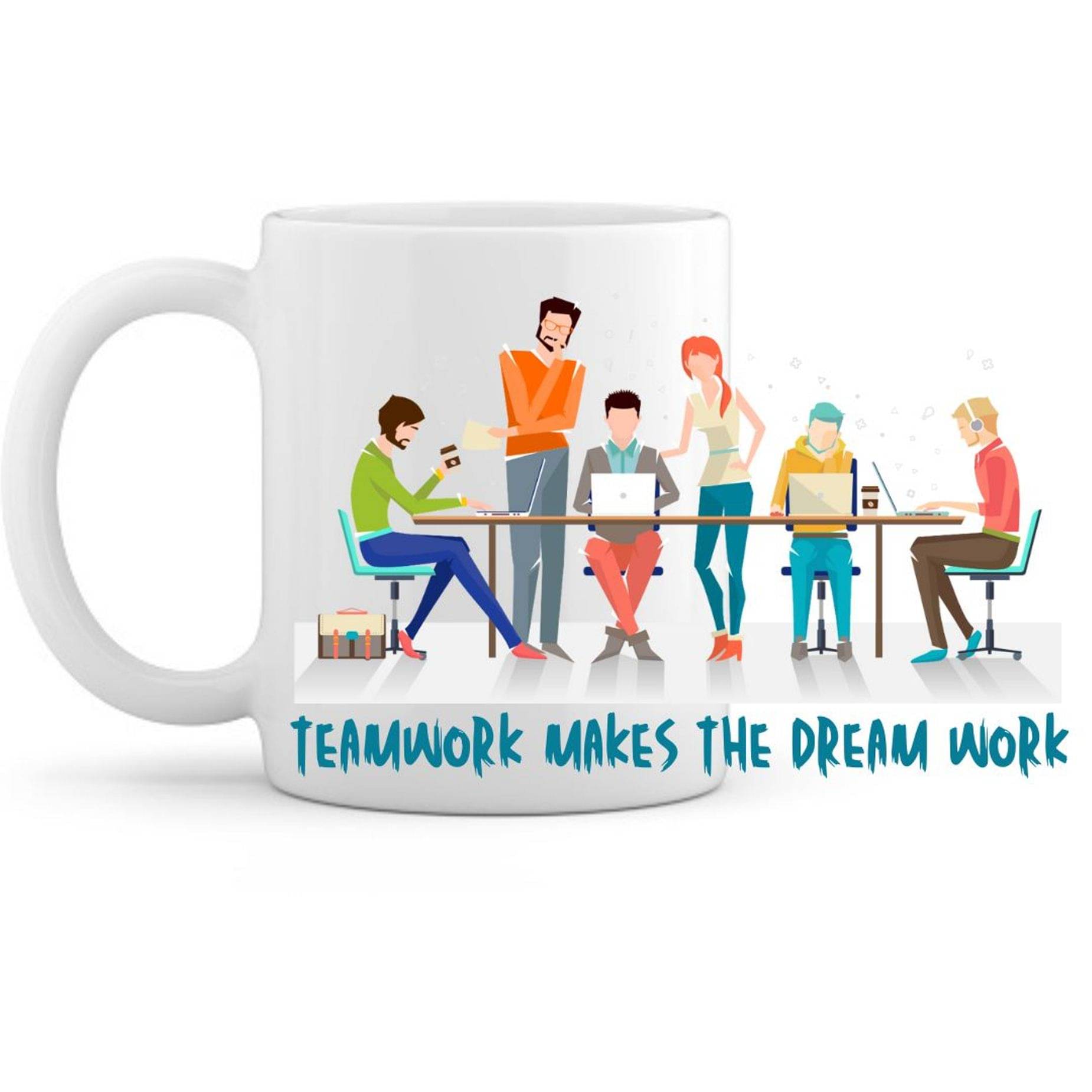     			THRIFTKART - White Ceramic Coffee Mug ( Pack of 1 )