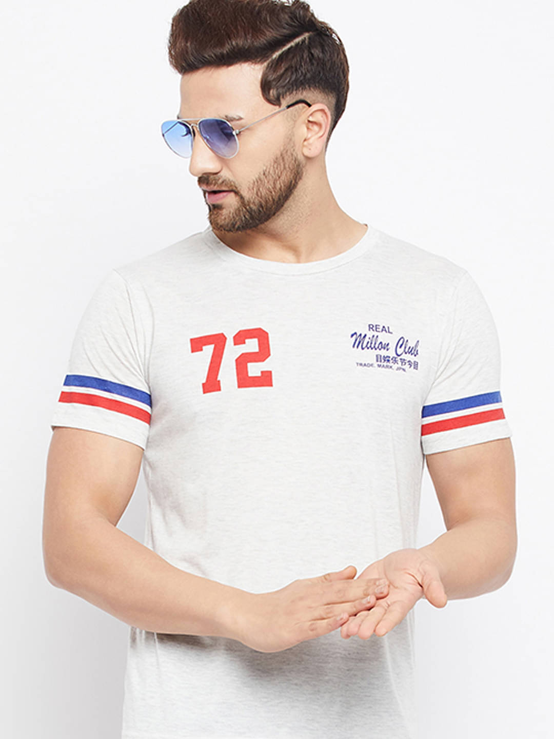 The Million Club - White Polyester Regular Fit Men's T-Shirt ( Pack of 1 )     			The Million Club - White Polyester Regular Fit Men's T-Shirt ( Pack of 1 )