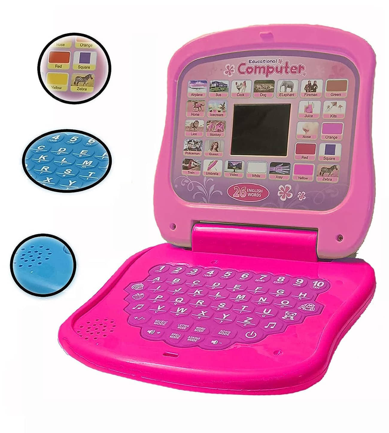 Tzoo Kids Electronic Learning Laptop with Music, for Educational
