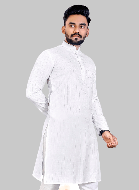YUG ART - White Cotton Blend Men's Regular Kurta ( Pack of 1 ) YUG ART - White Cotton Blend Men's Regular Kurta ( Pack of 1 )