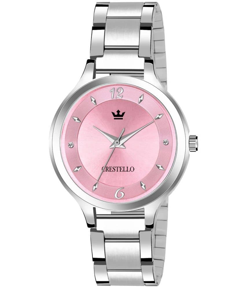 Crestello - Silver Metal Analog Womens Watch