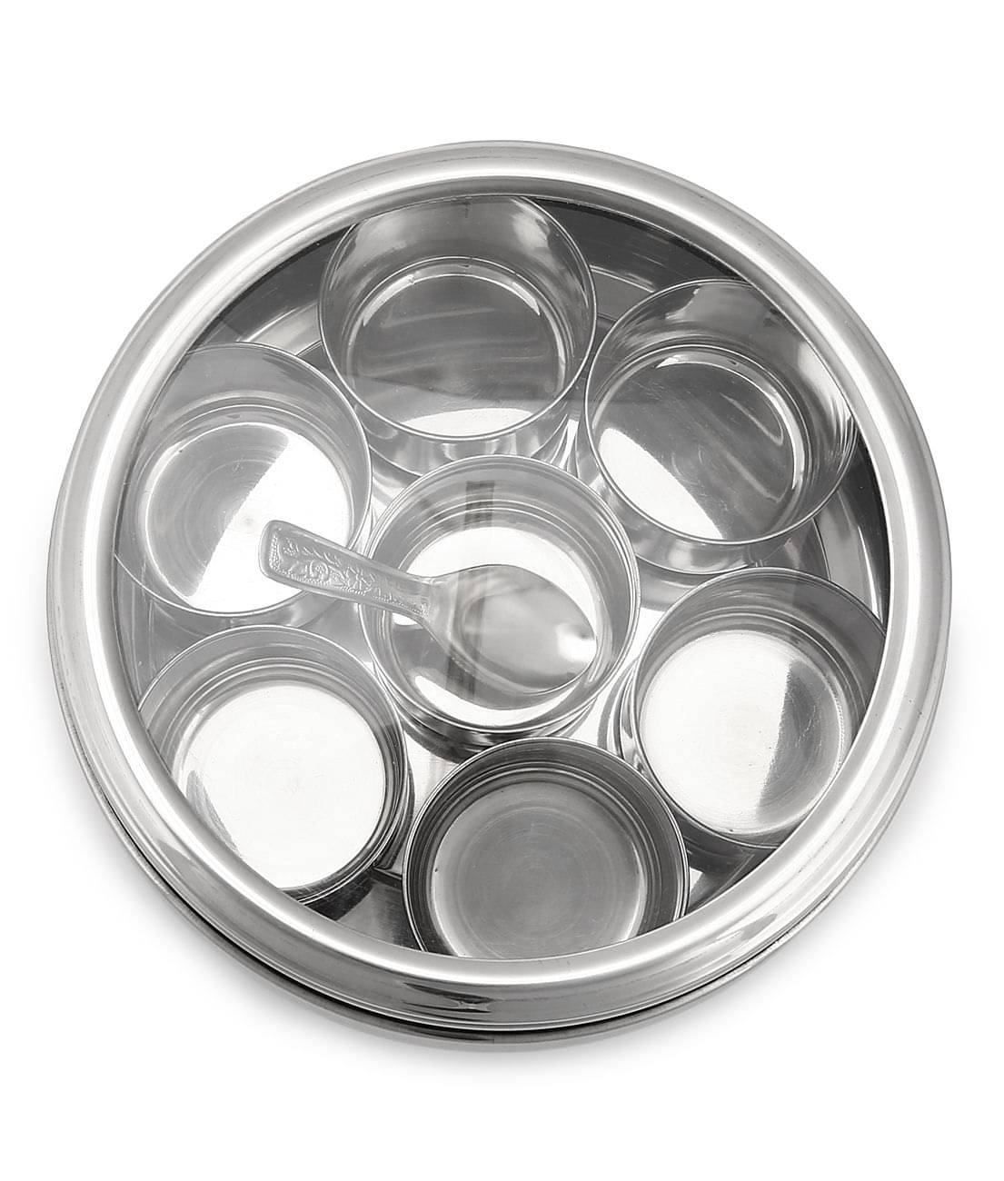 Dynore See Through Masala Steel Silver Spice Container ( Set of 1 ) Dynore See Through Masala Steel Silver Spice Container ( Set of 1 )