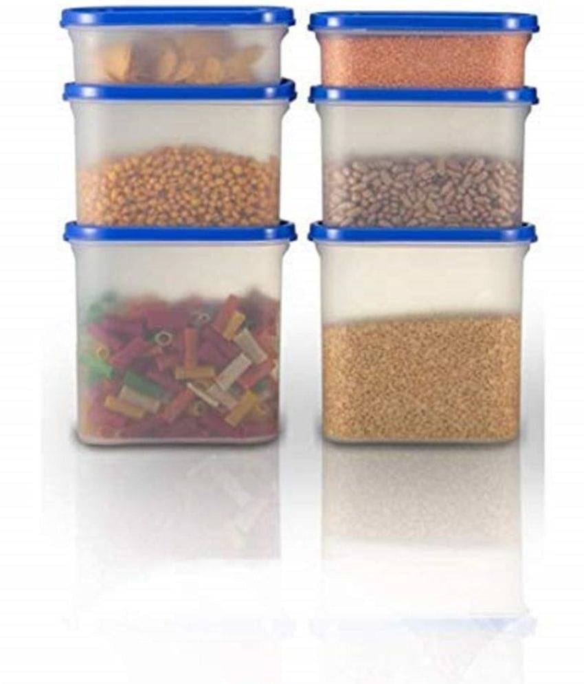 iview kitchenware Grocery/Food/Pasta Plastic Navy Blue Dal Container ( Set of 6 ) iview kitchenware Grocery/Food/Pasta Plastic Navy Blue Dal Container ( Set of 6 )