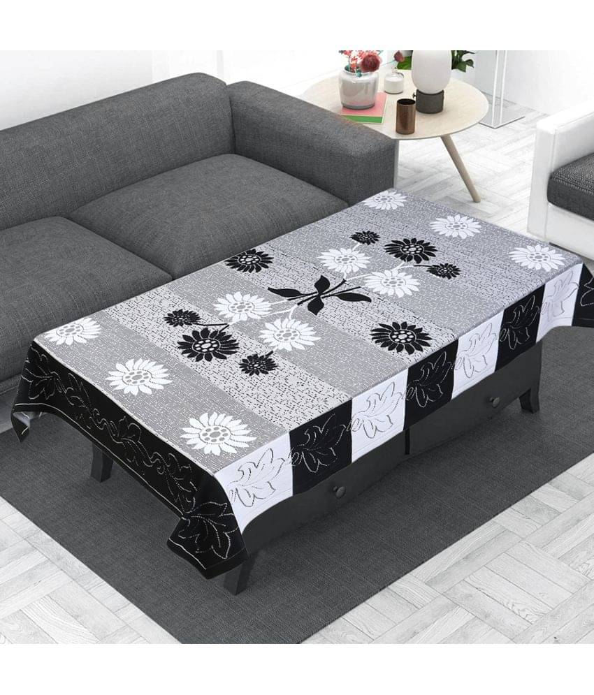 Self Design Polyester 4 Seater Rectangle Table Cover ( 150 x 100 ) cm Pack of 1 Black Self Design Polyester 4 Seater Rectangle Table Cover ( 150 x 100 ) cm Pack of 1 Black