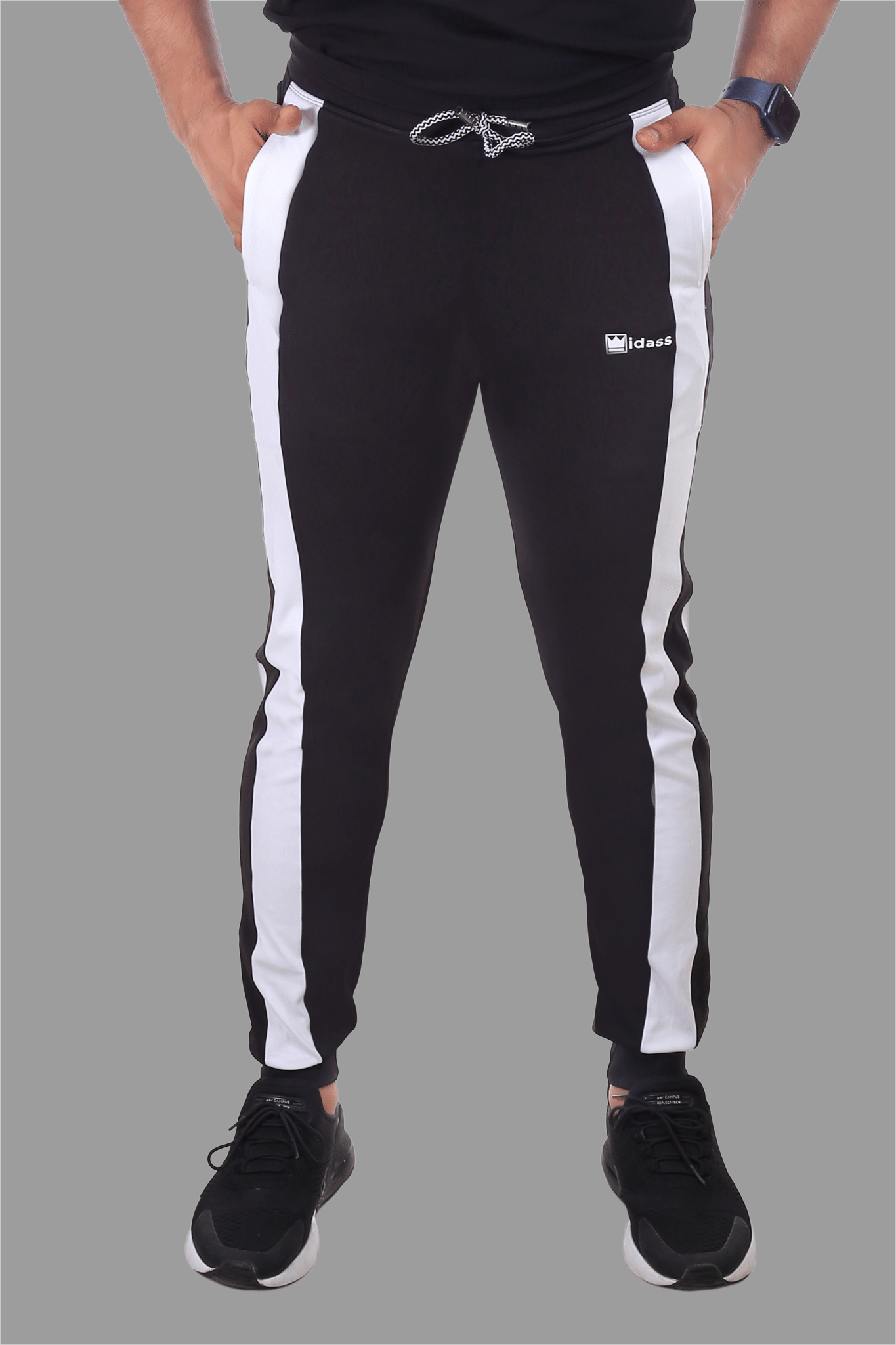 IDASS - Black Lycra Men's Trackpants ( Pack of 1 ) - Track Pants | Buy online on ZillyBuy