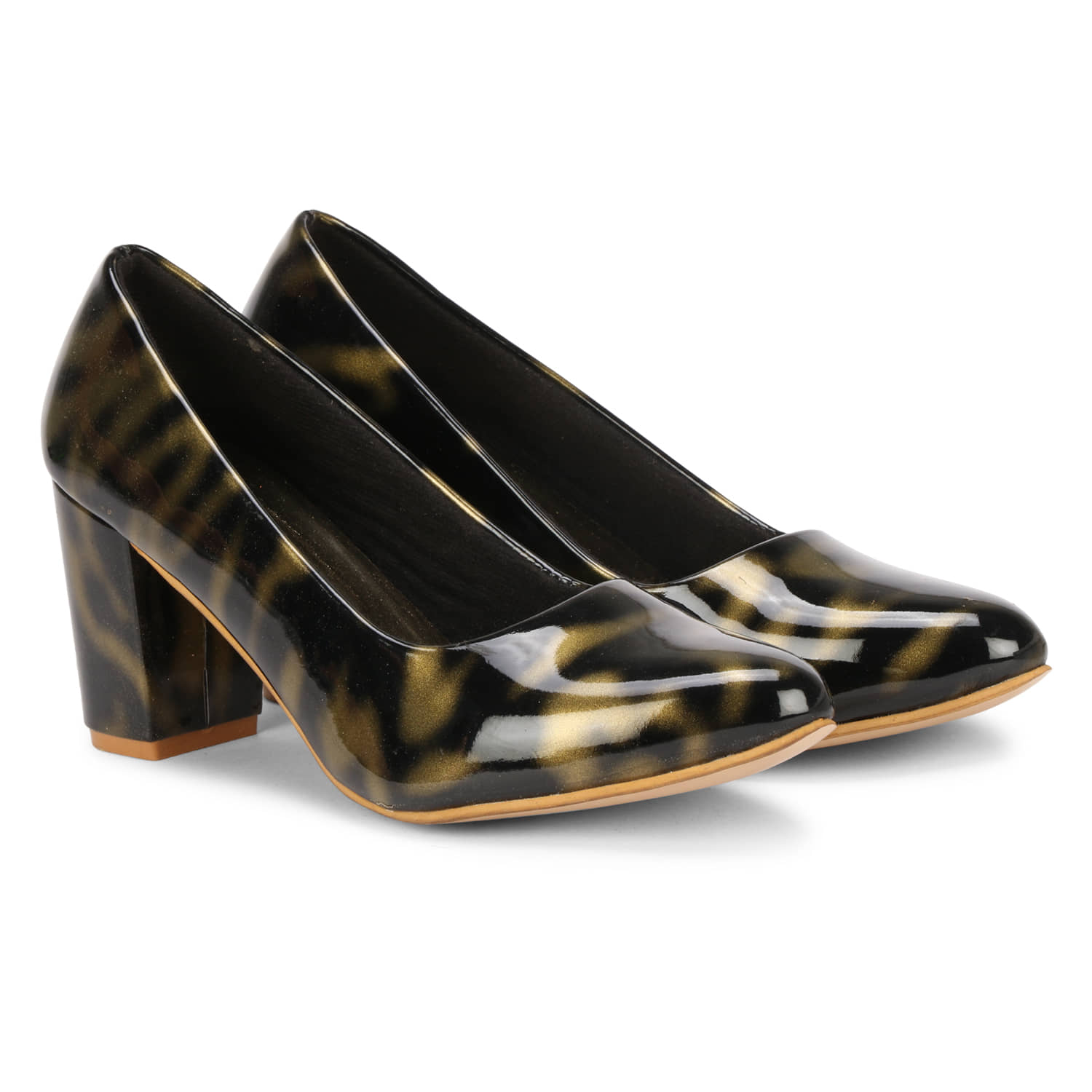 Ishransh - Gold Women's Pumps Heels - Heels | Buy online on ZillyBuy
